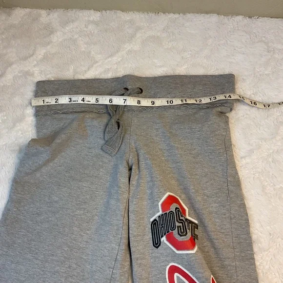 Pro Edge Ohio State Buckeyes Gray Sweatpants Women's S/P Wide Leg - Picture 5 of 7